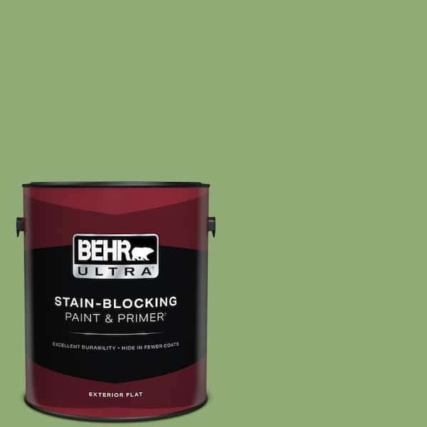 BEHR ULTRA 1 gal. #430D-5 Geranium Leaf Flat Exterior Paint & Primer