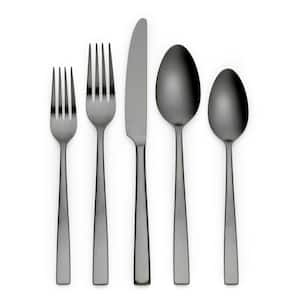 Kathryn 20-Piece Black 18/0 Stainless Steel Flatware Set (Service for 4)