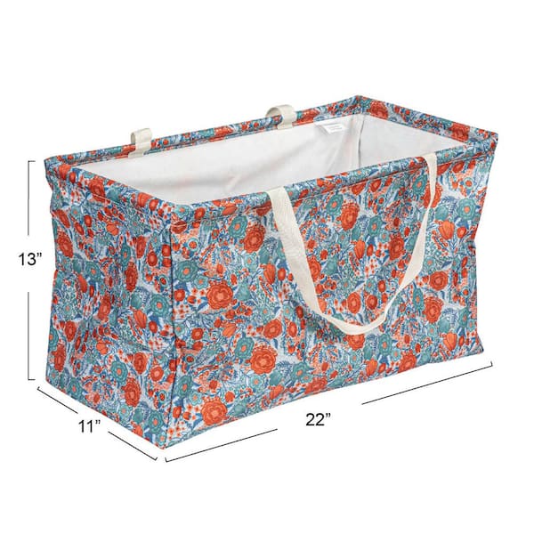 Vinyl tote bags store with handles