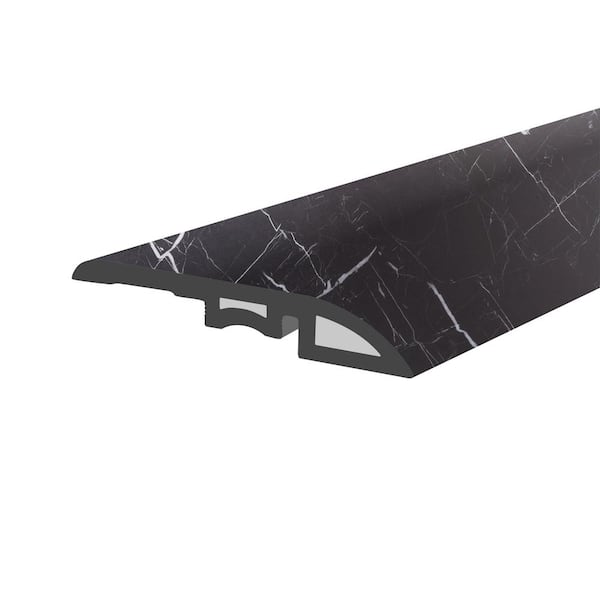 Lucida Surfaces TerraCore Nero Marquina 1-3/4 in. W x 47-1/4 in. L x 0.27 in. T Vinyl Reducer Molding Trim