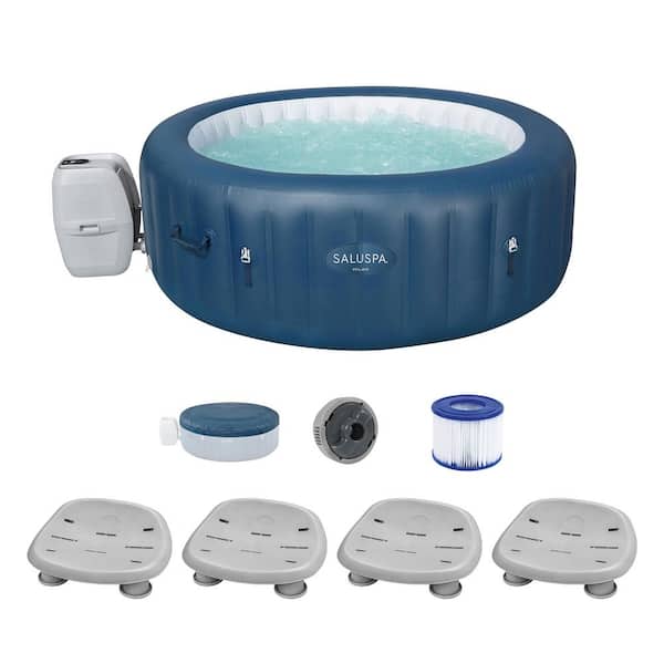 Bestway SaluSpa Milan 6-Person 140-Jet Inflatable Hot Tub with Spa Seat (4-Pack)