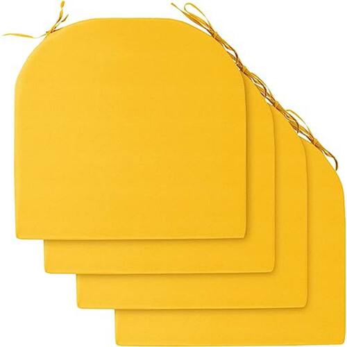 Outdoor Chair Cushions, Waterproof Round Corner Memory Foam Seat