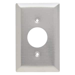 Pass & Seymour 302/304 S/S 1 Gang Single Outlet Jumbo Wall Plate, Stainless Steel (1-Pack)