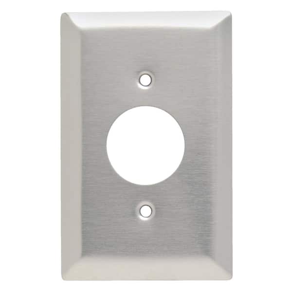 Legrand Pass & Seymour 302/304 S/S 1 Gang Single Outlet Jumbo Wall Plate, Stainless Steel (1-Pack)