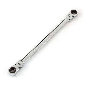 8 mm x 10 mm Extra Long Flex-Head Ratcheting Box End Wrench