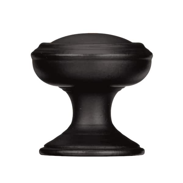 Revitalize 1-1/4 in. (32mm) Traditional Black Bronze Round Cabinet Knob
