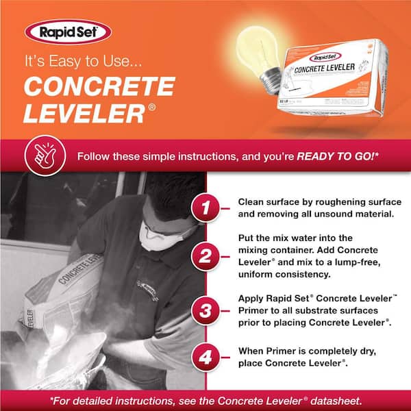 Rapid Set - 50 lb. Concrete Leveler Self-Leveling Underlayment