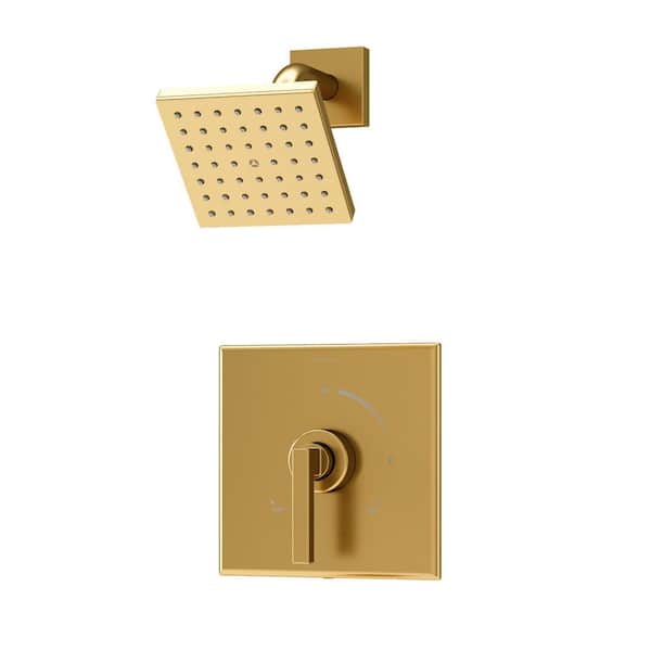 Symmons Duro HydroMersion Shower Trim Kit Wall Mounted with Single Handle Single Spray - 1.5 GPM (Valve Not Included)