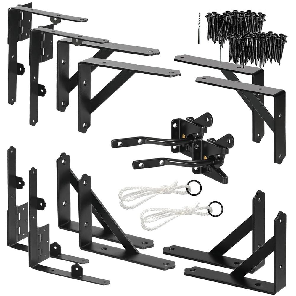 Heavy Duty No Sag Kit B Gate Corner Brace Bracket for Wooden Gate Fence wit