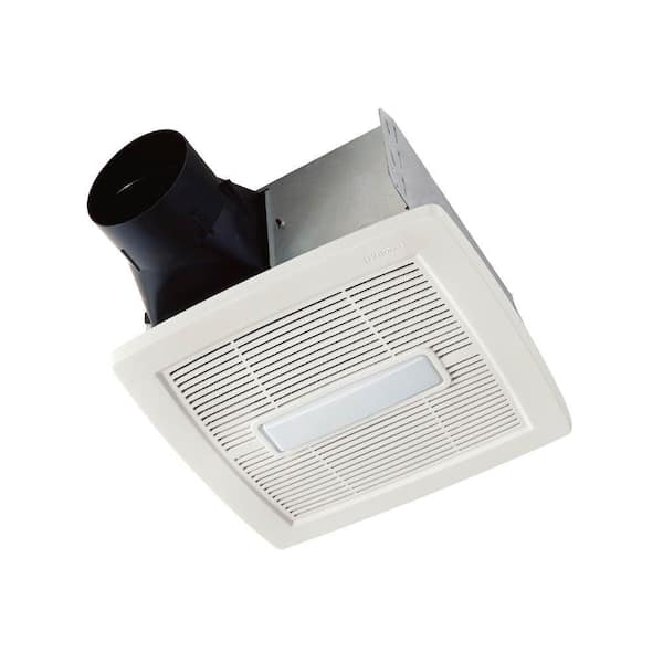 Broan Nutone Flex Series 80 Cfm Ceiling Roomside Installation Bathroom Exhaust Fan With Light Energy Star Aen80l The Home Depot - Install Bathroom Exhaust Fan Vaulted Ceiling
