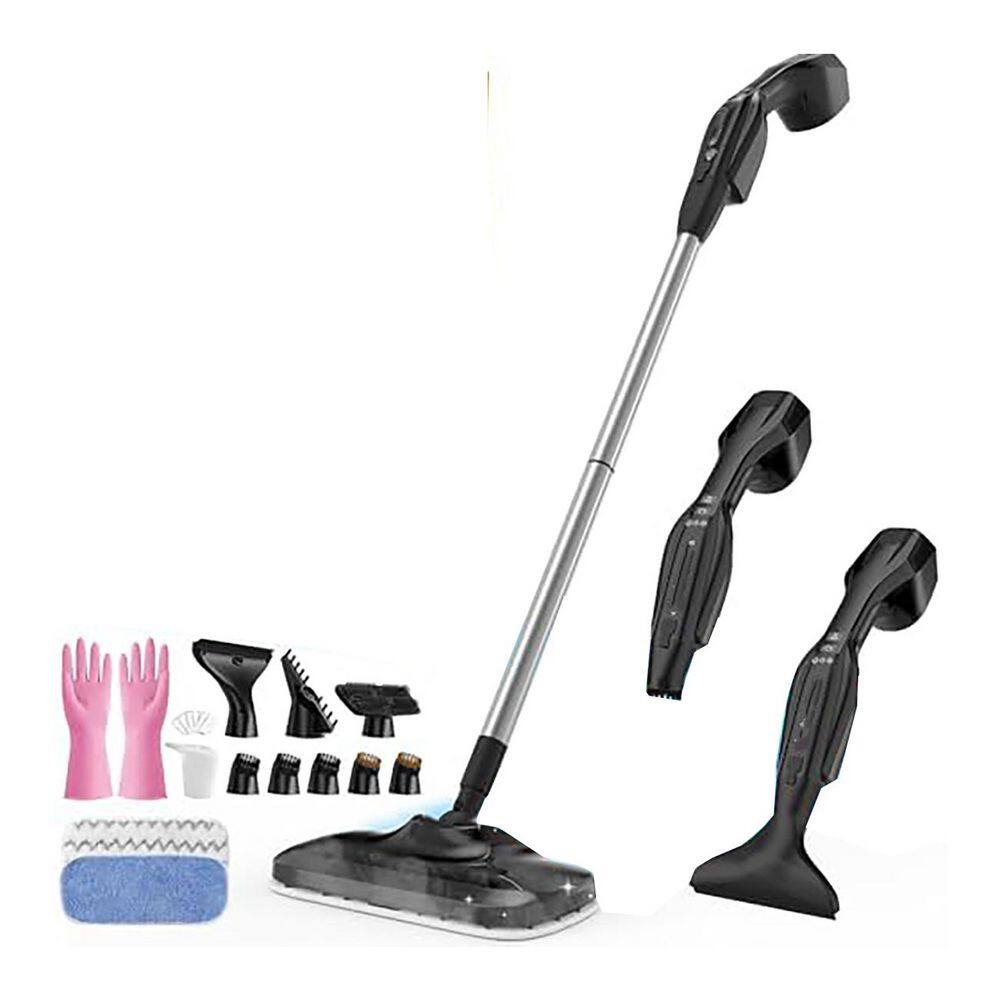 Commercial Corded Steam Cleaner Mop for All Floors Windows Tile Grout in White with Dual-Speed Control Detachable Design price history on PriceWatchPro