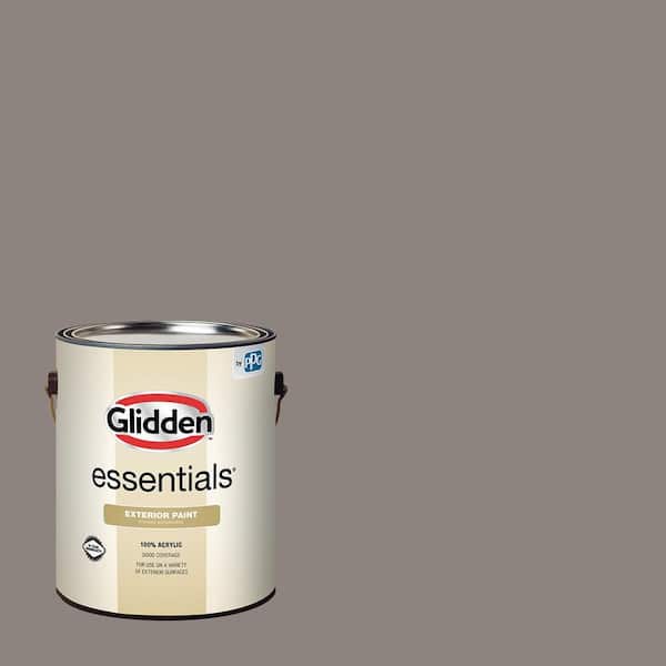 Glidden Essentials 1 gal. PPG1005-5 Elephant Gray Semi-Gloss Exterior Paint