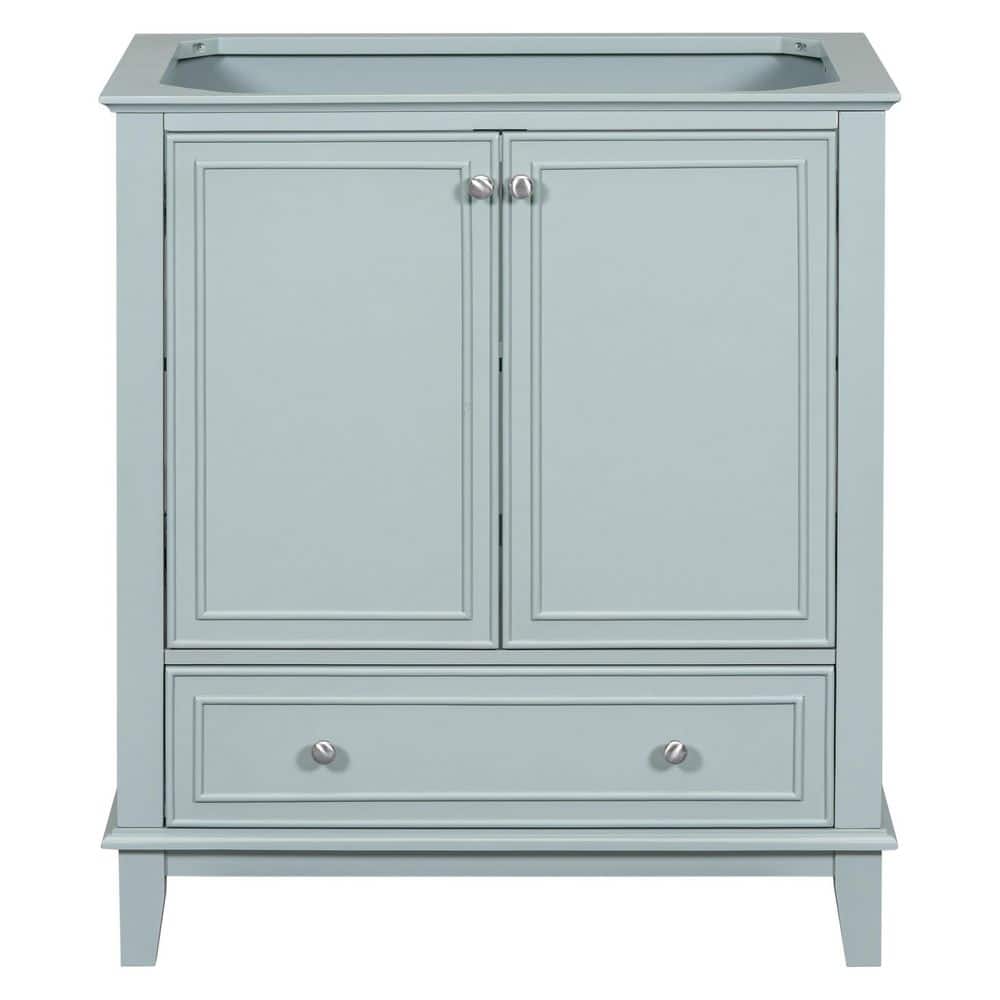 Lycvki 30 in. Bath Vanity Cabinet without Top in Mint Green Bathroom ...