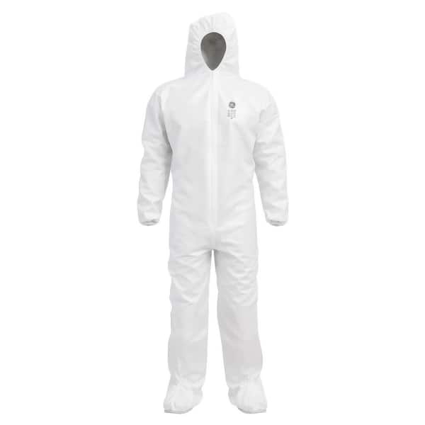 M Microporous Protective Coveralls w/ Hood and Boots-GW903M