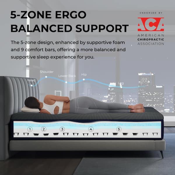 Sweetnight Cooling Queen Size Medium Memory Foam 14 in. Mattress
