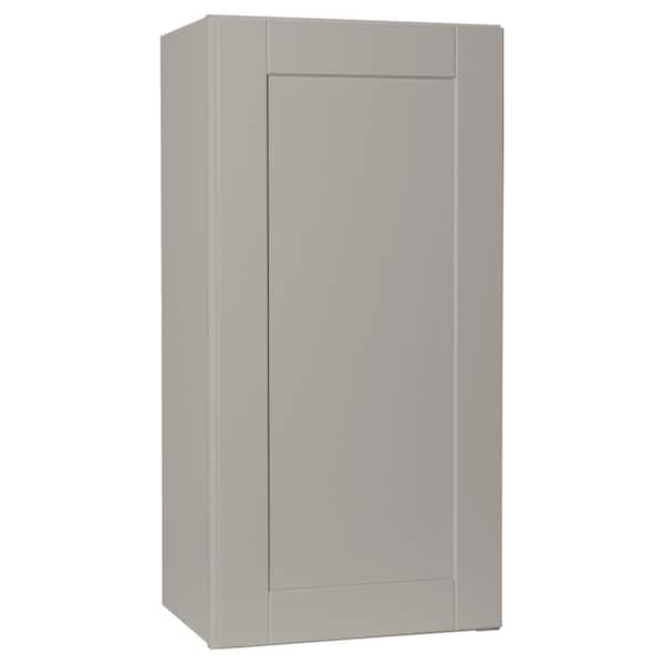 Hampton Bay Shaker Assembled 18x36x12 in. Wall Kitchen Cabinet in Dove Gray