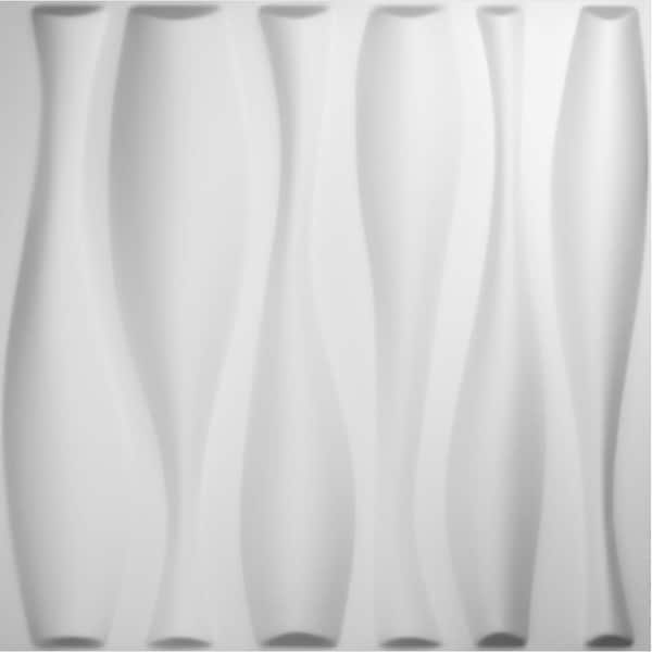 Ekena Millwork 19 5/8"W x 19 5/8"H Fairfax EnduraWall Decorative 3D Wall Panel Covers 32.1 Sq. Ft. (12-Pack for 32.1 Sq. Ft.)