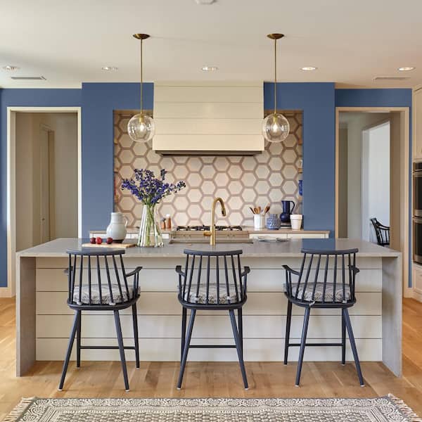 1 gal. #600D-7 Daring Indigo Semi-Gloss Interior Paint