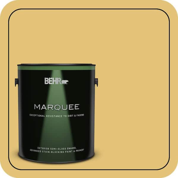 BEHR MARQUEE 1 gal. #370D-5 Summer Field Semi-Gloss Enamel Exterior Paint & Primer
