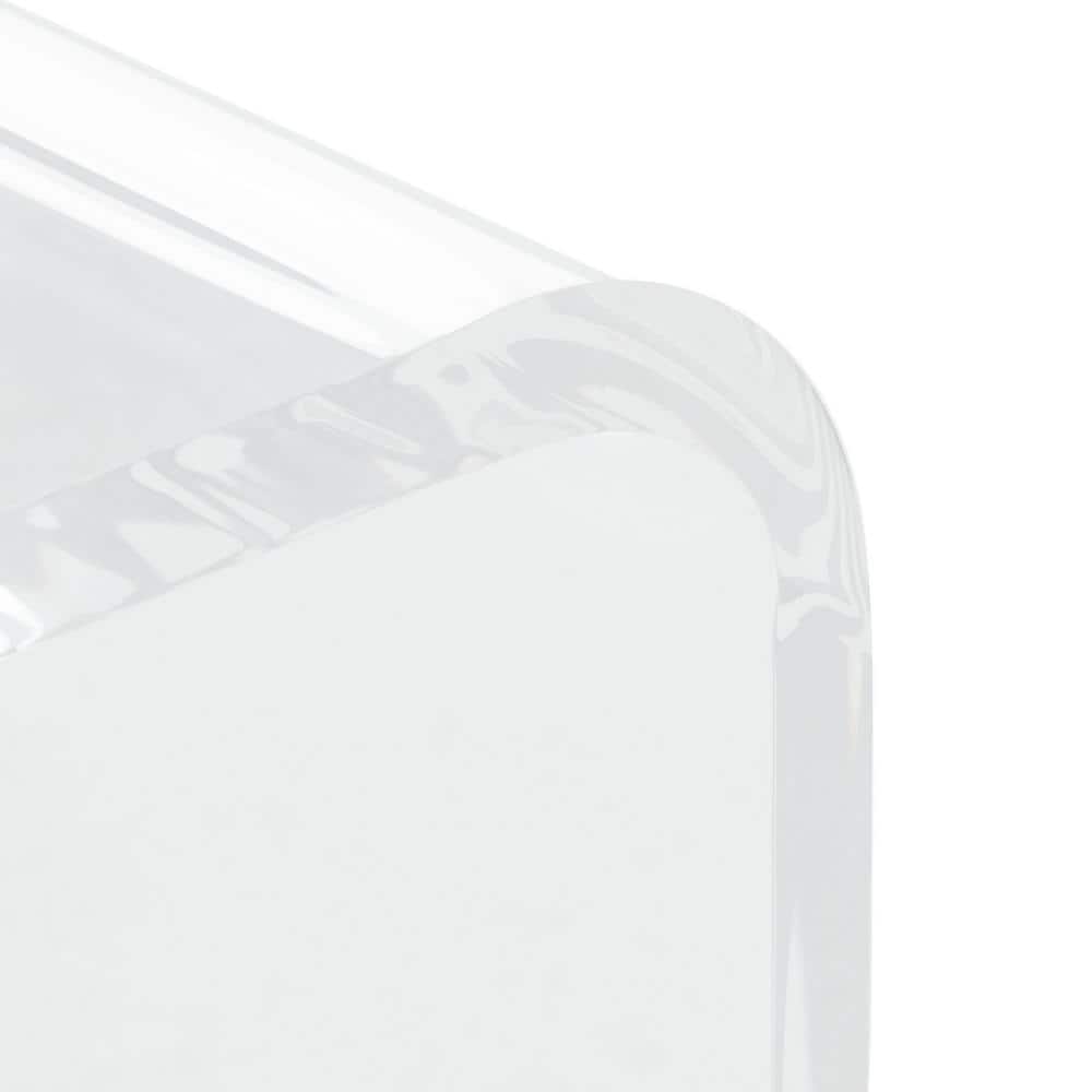 Clear Acrylic C-Form Modern Accent Table