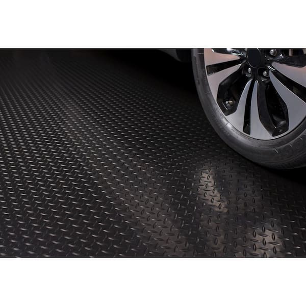  G-Floor Midnight Black 3 ft x 8 ft Ribbed Channel