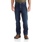 Men's 46 in. x 30 in. Superior Cotton/Polyester/Spandex Rugged Flex Relaxed Dungaree Jean