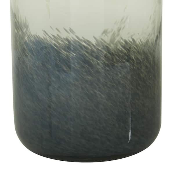 The Novogratz 3-Pack Gray Glass Farmhouse Decorative Jar in the