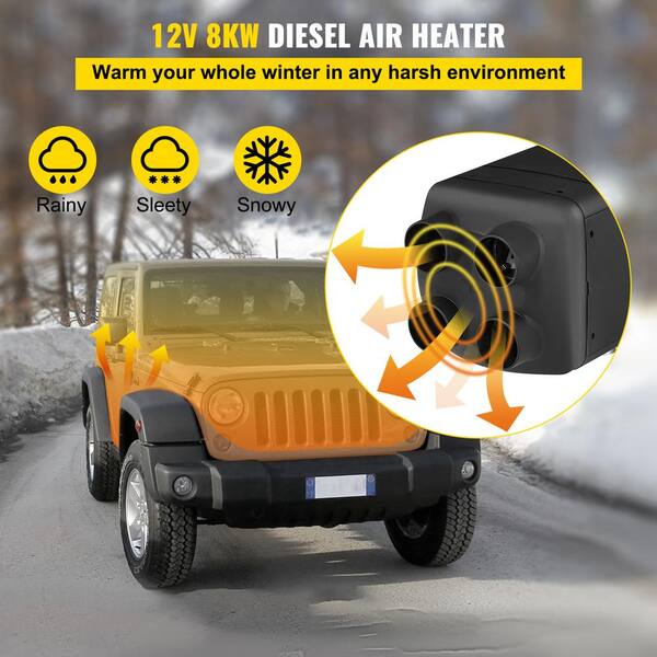 12V 8KW Diesel Air Heater All in One LCD Monitor With Remote For Cars Boats