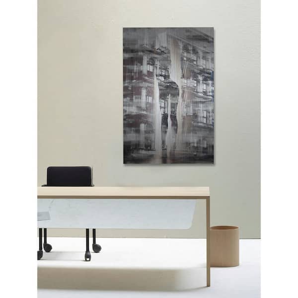Unbranded 24 in. H x 16 in. W "Arches and Columns" by Parvez Taj Printed Brushed Aluminum Wall Art