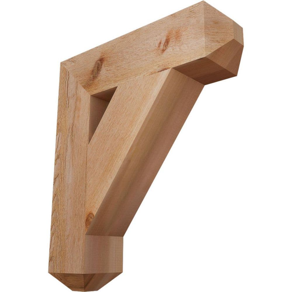 6 in. x 28 in. x 24 in. Western Red Cedar Traditional Craftsman Rough Sawn Bracket price history on PriceWatchPro