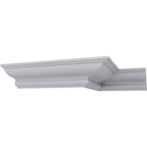 SAMPLE - 13-3/4 in. x 12 in. x 9-7/8 in. Polyurethane Marseille Crown Moulding
