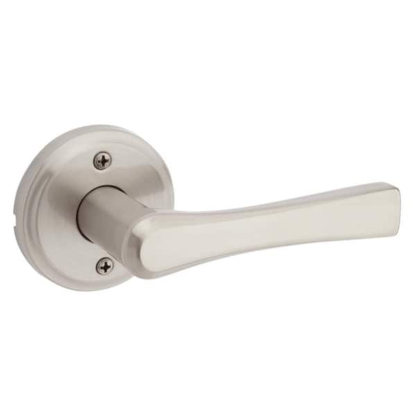Kwikset Katella Satin Nickel Dummy Door Handle with Microban