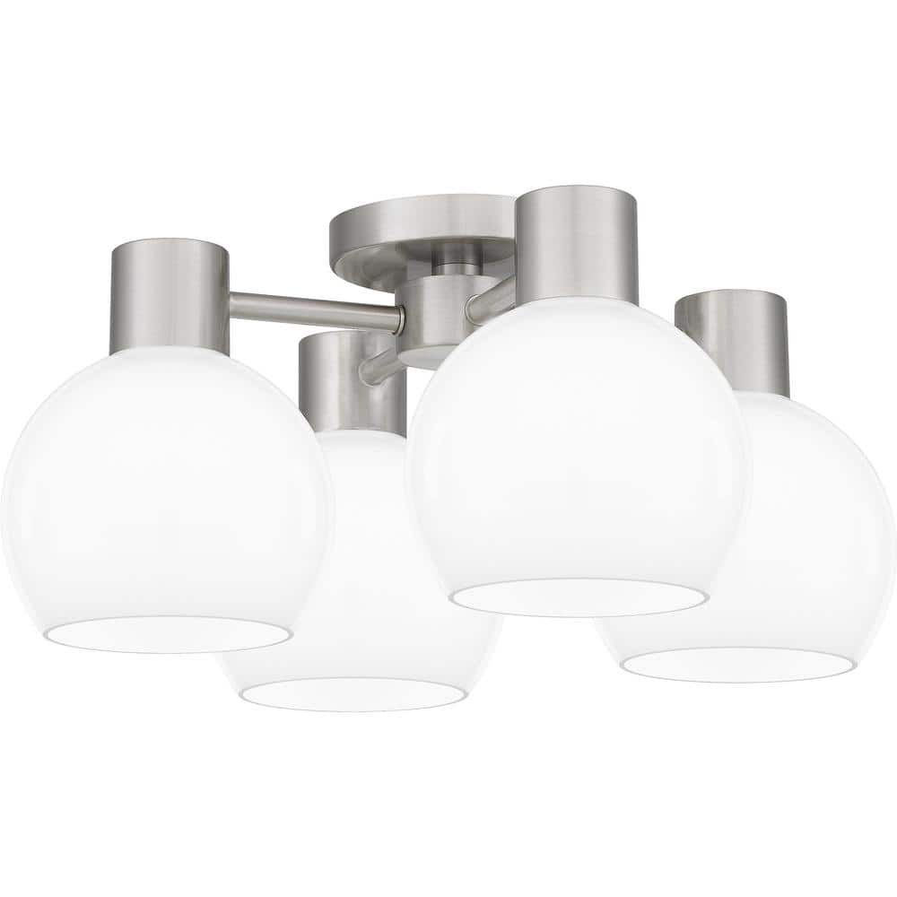 Donahue 18 In. Brushed Nickel Semi-Flush Mount price history on PriceWatchPro