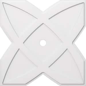 1 in. P X 14 in. C X 40 in. OD X 3 in. ID Titus Architectural Grade PVC Contemporary Ceiling Medallion