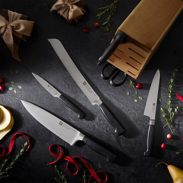 ZWILLING Four Star 7-pc stainless steel full tang Knife Block Set