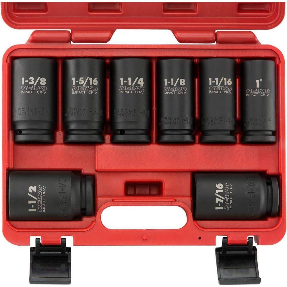 KOKENUTO No.3001 6箱セット NEIKO 3/4 in. Drive Deep/Jumbo Impact Socket Set, SAE 1 in. to 1-1