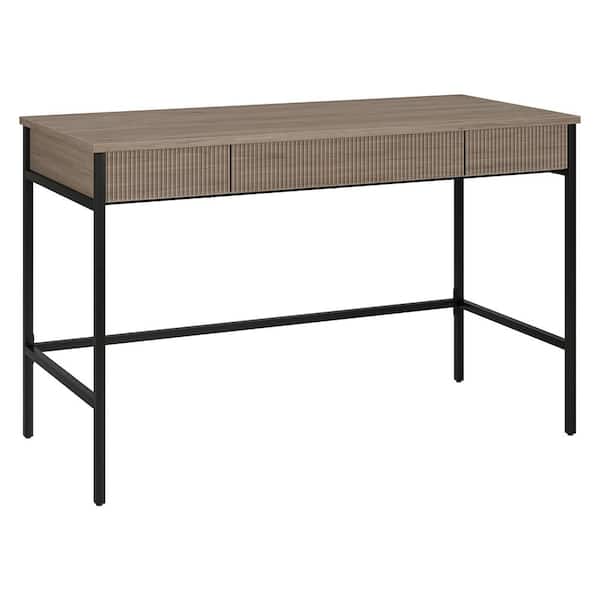 Meyer&Cross Nolan 47.63 in. Antiqued Gray Oak Writing Desk