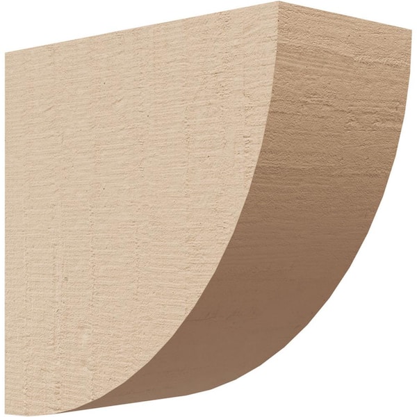 Ekena Millwork 2 in. x 4 in. x 4 in. Series 1 Classic Durham Rough Cedar Woodgrain Timberthane Polyurethane Corbel, Primed Tan