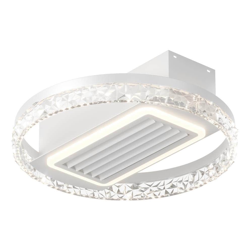 20 in. White Bladeless LED Ceiling Light, Ceiling Fan with Remote/APP, Indoor Ceiling Fan Light Suitable for Small Rooms price history on PriceWatchPro