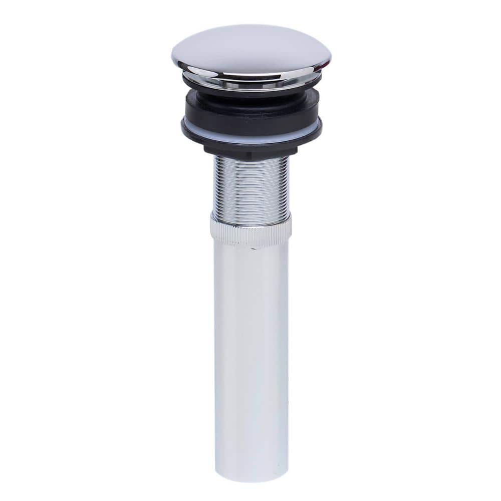 Polished Chrome Brass Pop-Up Drain for Bathroom Sink
