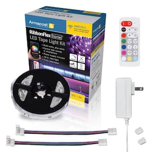 RibbonFlex Home 16 ft. RGB Plus W Smart LED Tape Light Kit