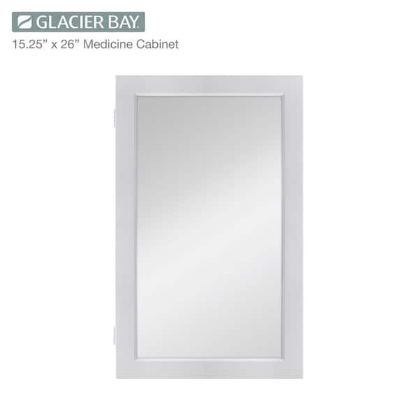 Jacuzzi 24-in x 26-in Rectangle Surface/Recessed Mirrored Medicine Cabinet