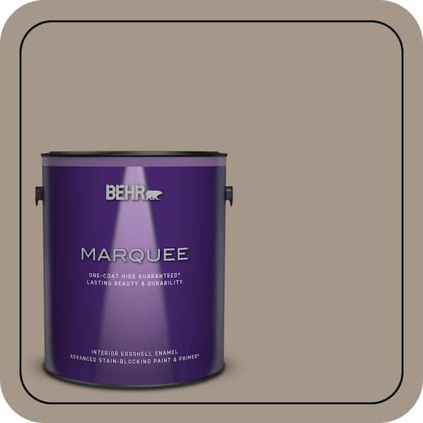 BEHR MARQUEE 1 gal. #N220-4 Shiitake One-Coat Hide Eggshell Enamel Interior Paint & Primer