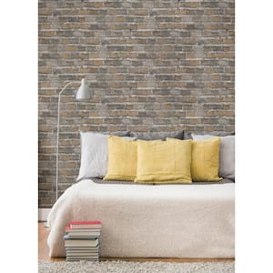 Lennox Multi-Colored Brick Wallpaper Sample