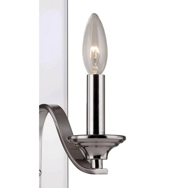 Bel Air Lighting 2 Light Polished Chrome Vanity Light With Mirrored Back 462 Pc The Home Depot Bel Air Lighting 2 Light Polished Chrome Vanity Light With Mirrored Back 462 Pc The Home Depot