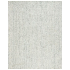 Abstract Green/Ivory 9 ft. x 12 ft. Modern Crosshatch Area Rug