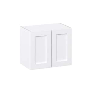 Mancos Bright White Shaker Assembled Wall Kitchen Cabinet with Full Height Doors (24 in. W x 20 in. H x 14 in. D)