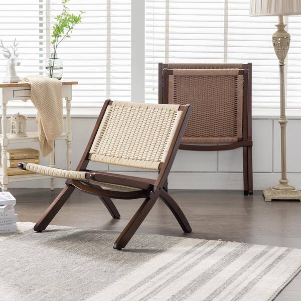 Living accents foldable natural on sale wood foldable chair