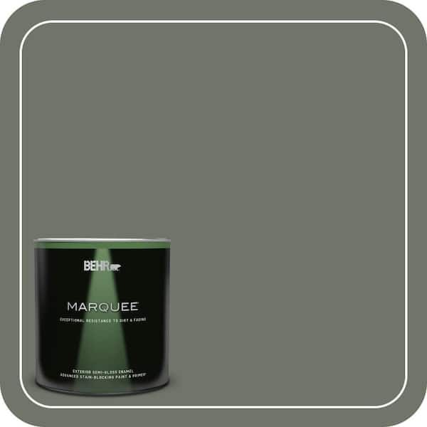 BEHR MARQUEE 1 qt. #BXC-72 Evergreen Trail Semi-Gloss Enamel Exterior Paint & Primer