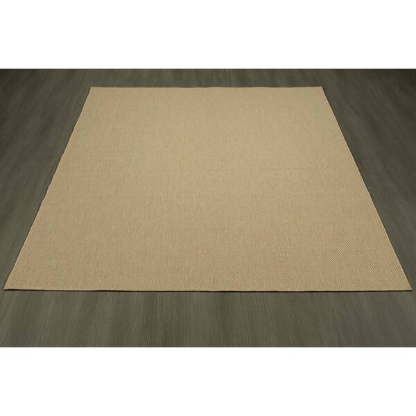 Ottomanson MultiGuard Collection 5 ft. X 8 ft. Nonslip Beige